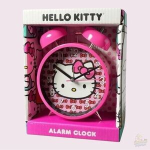 Hello Kitty Pink Twin Bell Analog Alarm Clock​​
